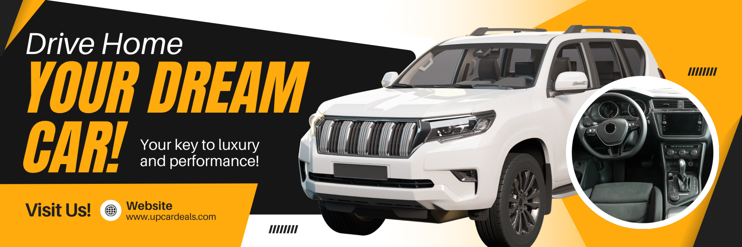 yellow and black modern car sale promotion billboard1